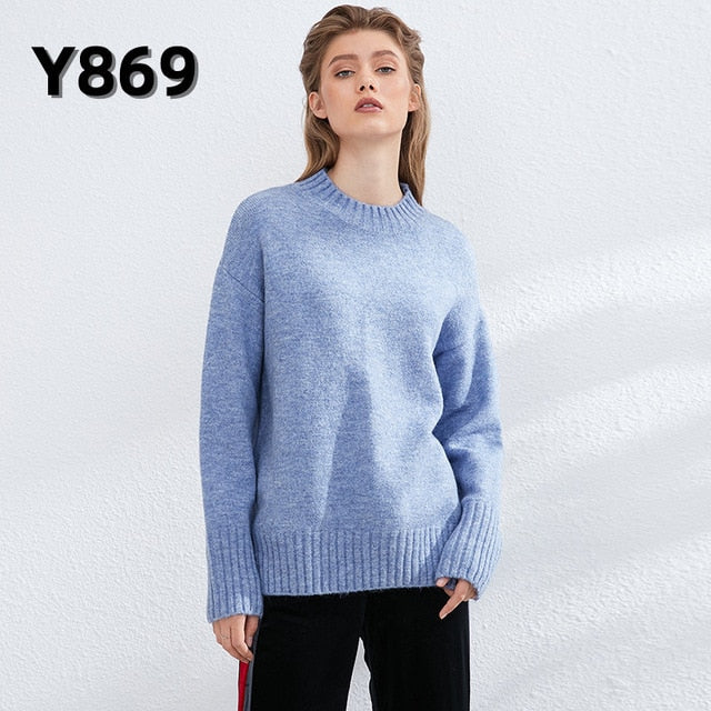 Women Knitted Turtleneck Cashmere Sweater